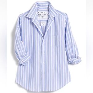 Frank & Eileen Blue Striped Barry Button Down Shirt